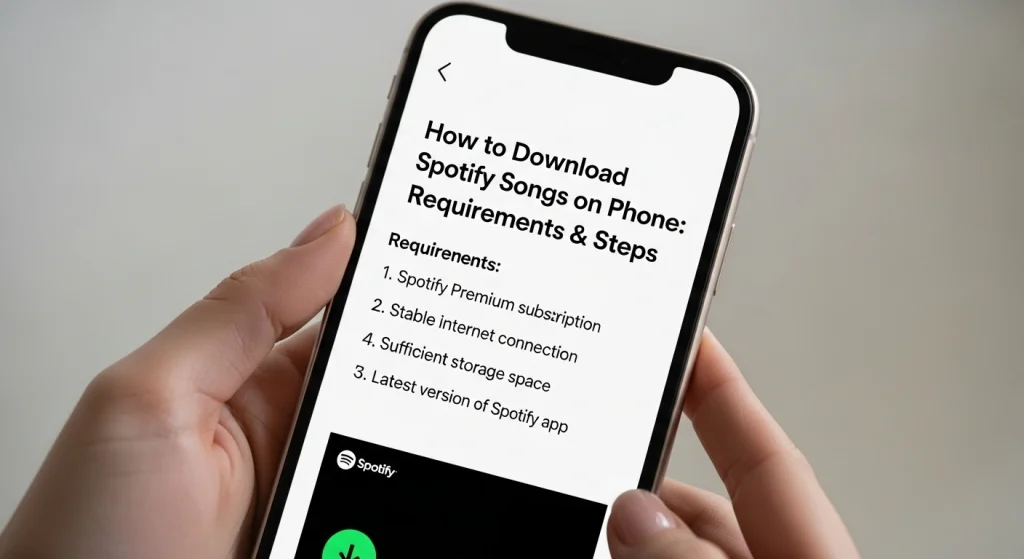 How to Download Spotify Songs on Phone Step by Step