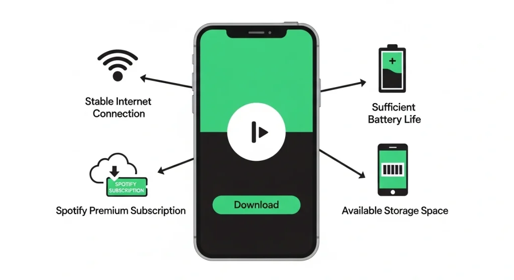 Requirements for How to Download Spotify Songs on Phone
