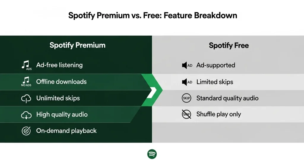 Spotify Premium Features Comparison