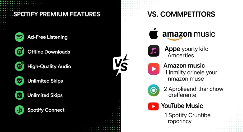 Spotify Premium Features vs Competitors