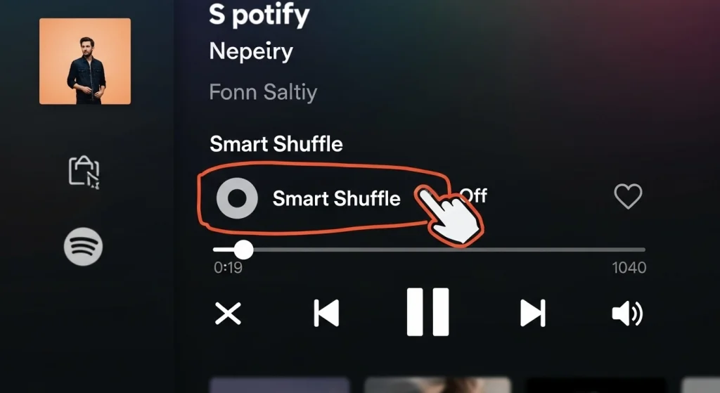 smart shuffle Spotify desktop