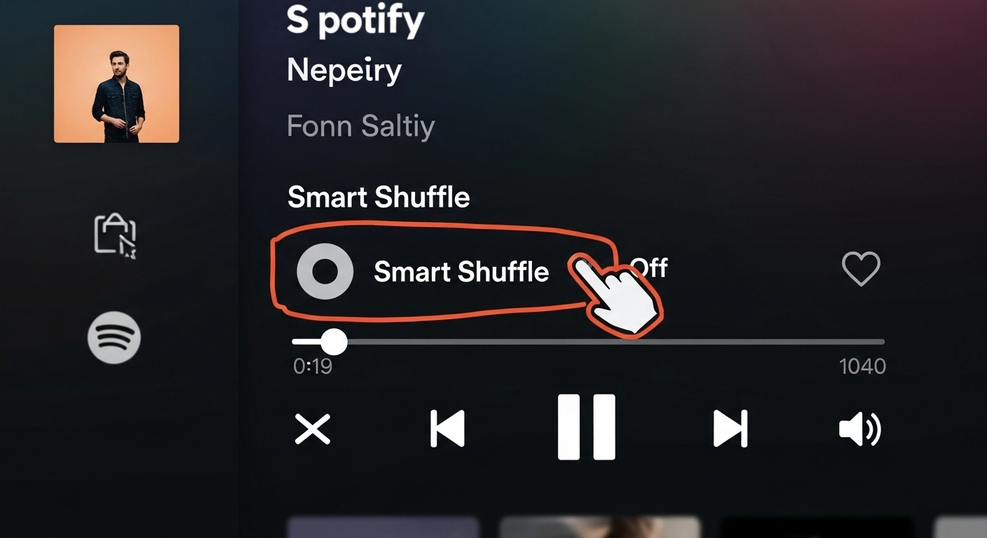 smart shuffle Spotify desktop