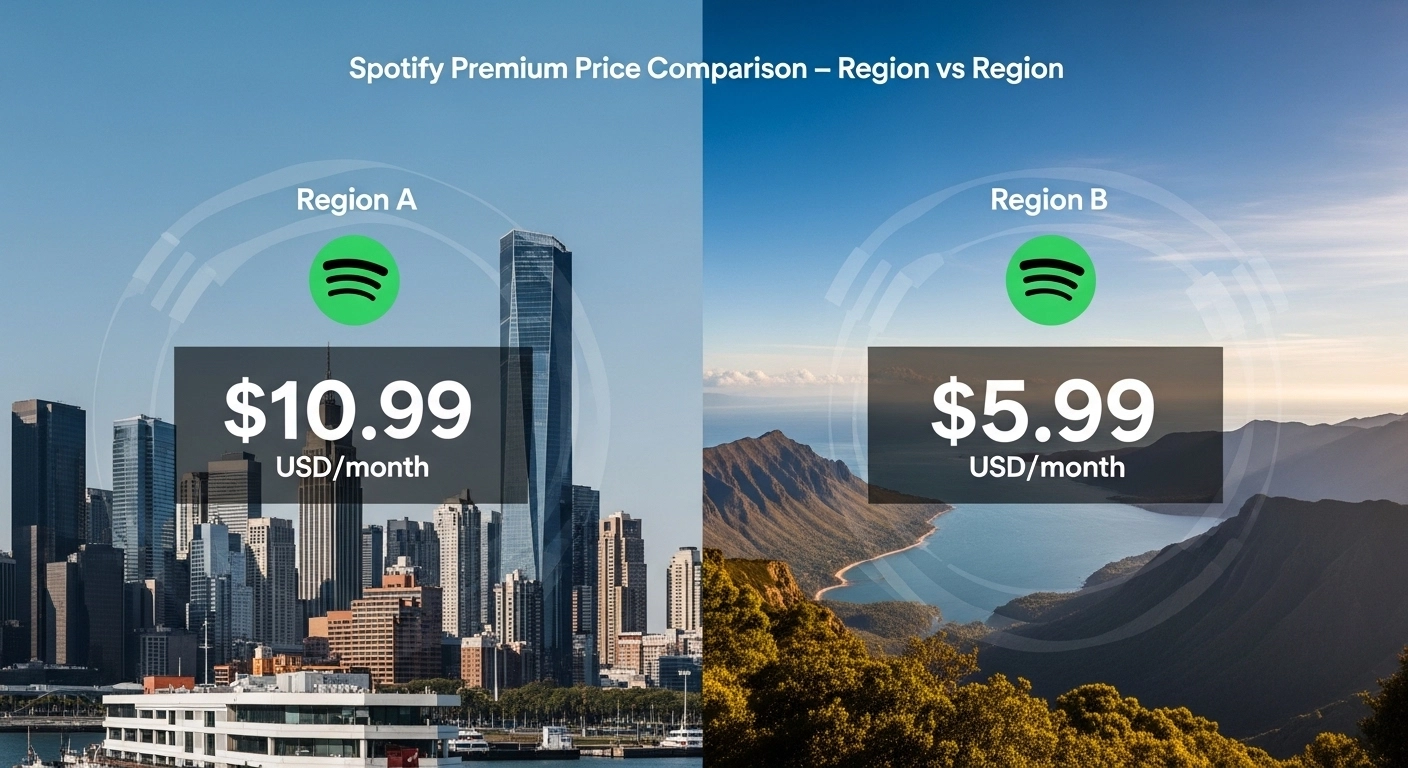 Spotify Premium Price by Country